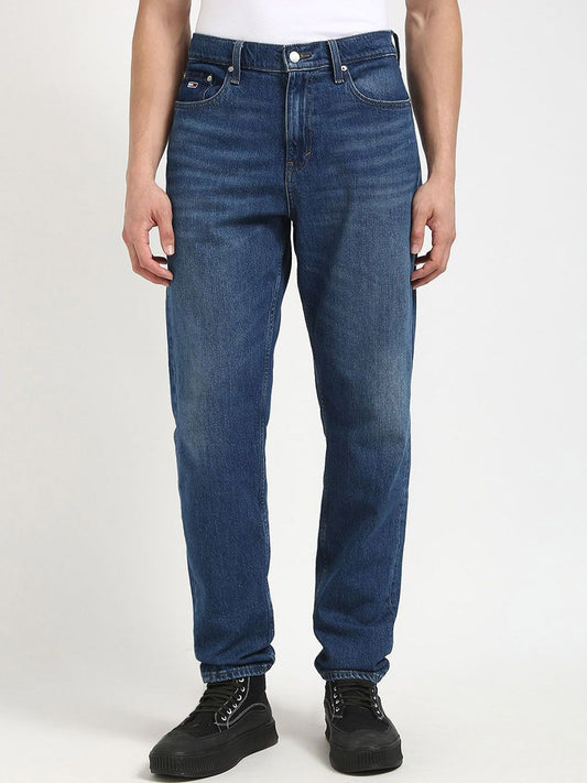 Tommy Hilfiger Men Relaxed Fit Low Distress Light Fade Jeans