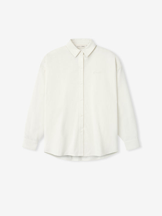 Womens Cotton Oxford Signature Button Up Shirt