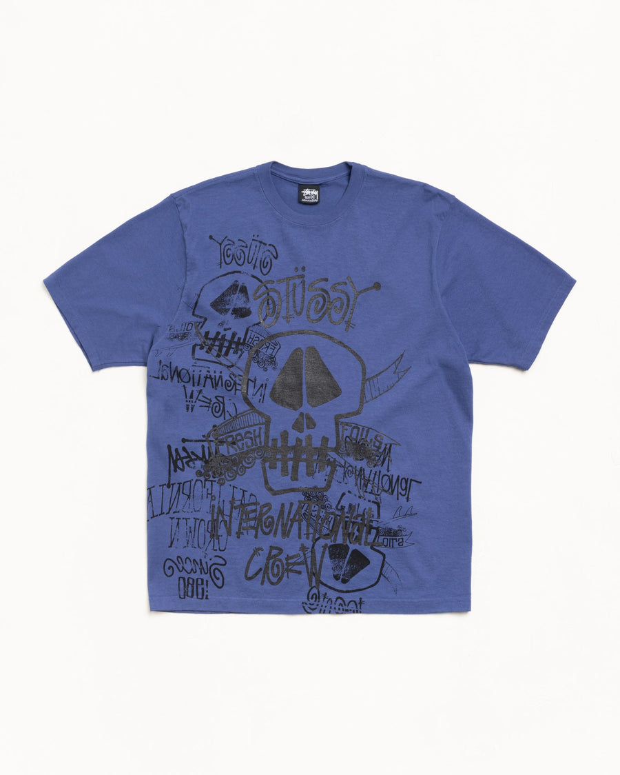 SKULLS TEE PIGMENT DYED