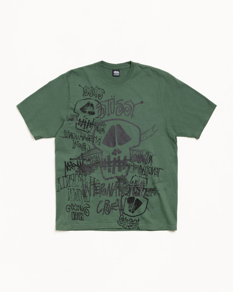 SKULLS TEE PIGMENT DYED