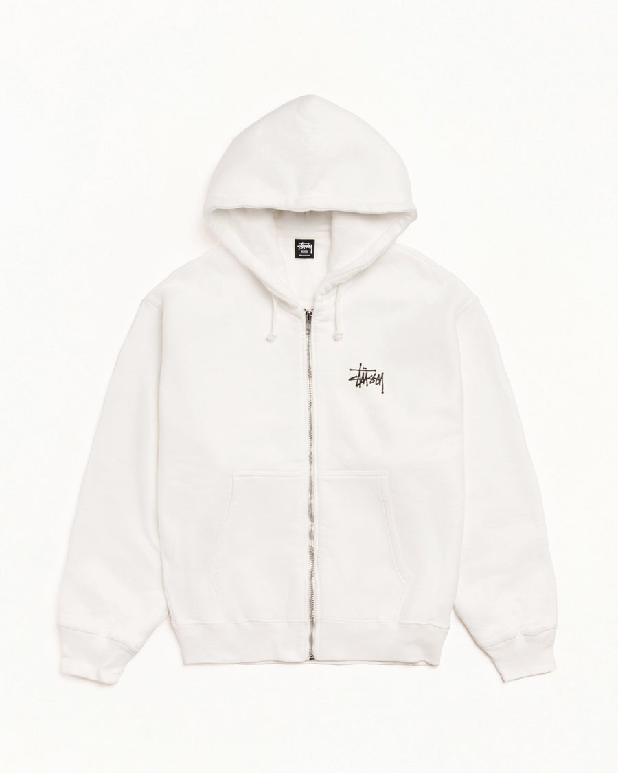 BASIC STÜSSY ZIP HOODIE PIGMENT DYED
