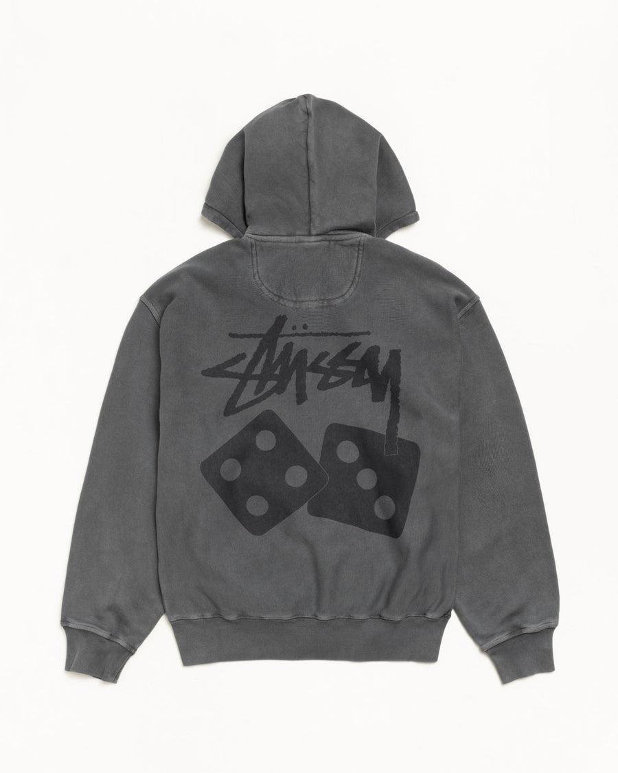 DICE ZIP HOODIE PIGMENT DYED