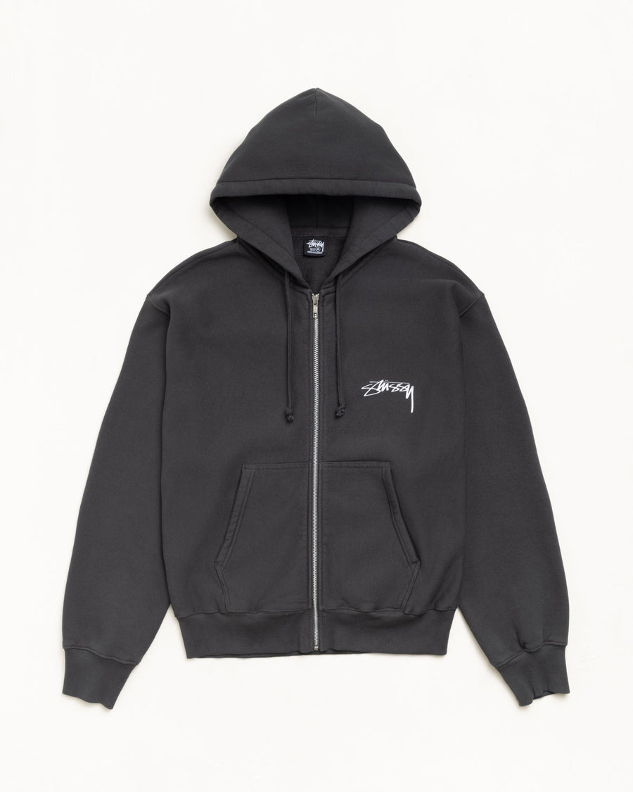 SKATE STACK ZIP HOODIE PIGMENT DYED