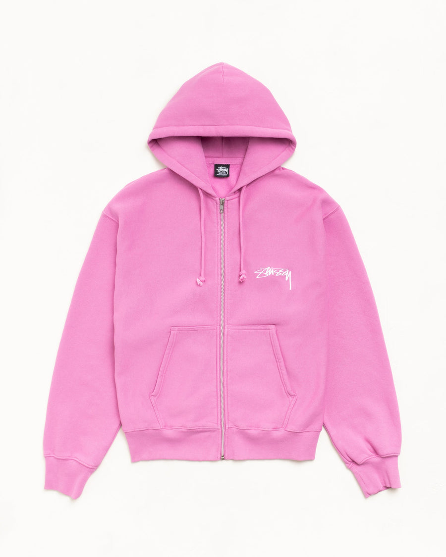 SKATE STACK ZIP HOODIE PIGMENT DYED