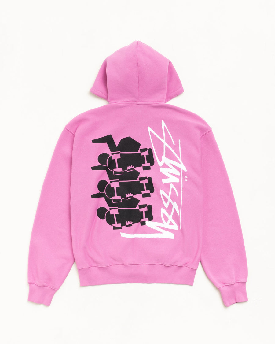 SKATE STACK ZIP HOODIE PIGMENT DYED