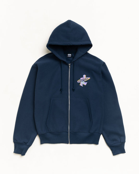 DOT SURF PUFF PRINT ZIP HOODIE