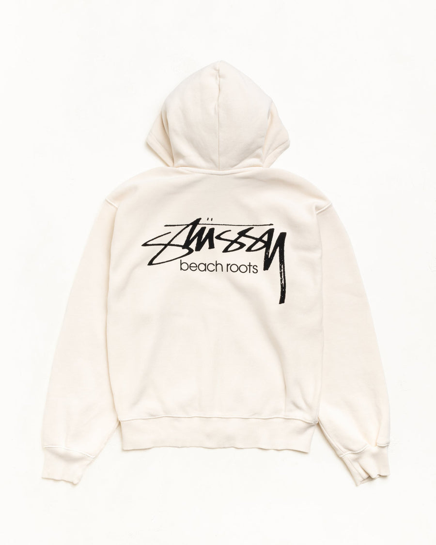 BEACH ROOTS ZIP HOODIE GARMENT DYED