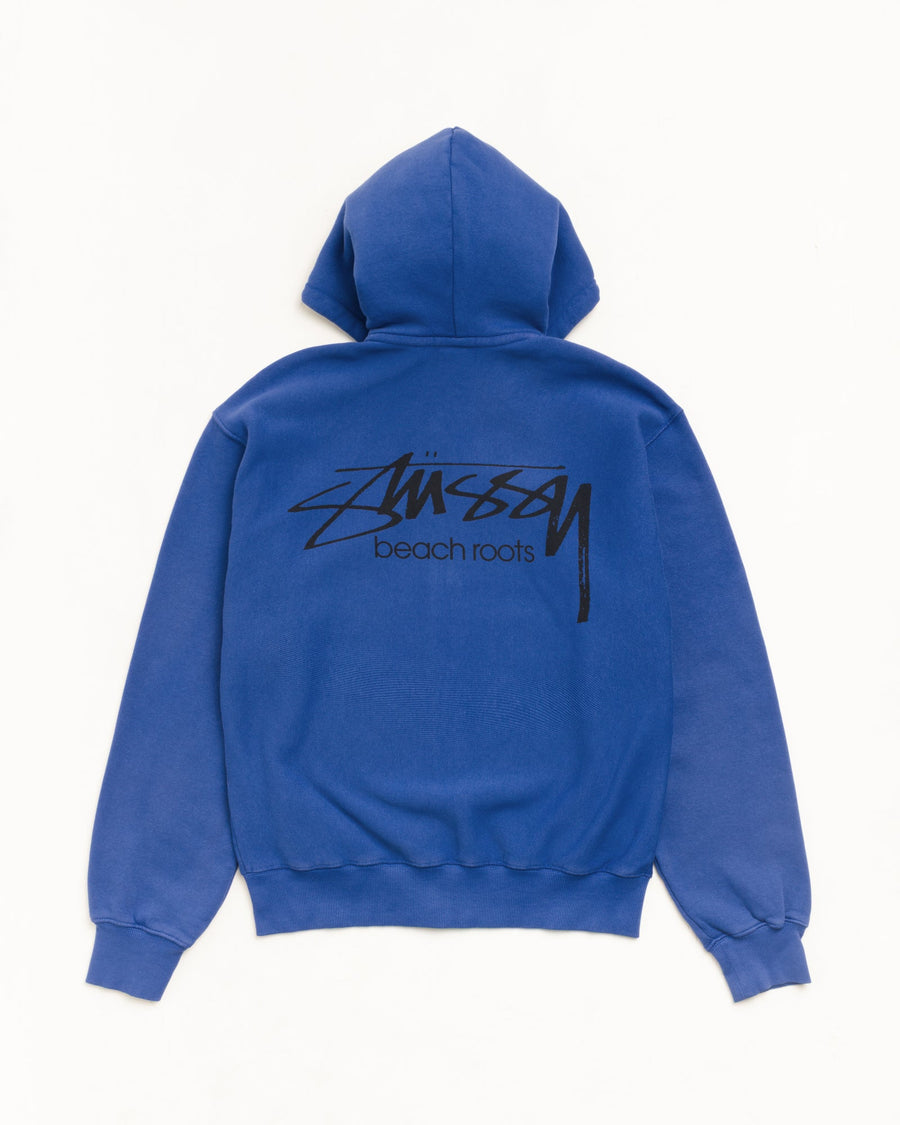 BEACH ROOTS ZIP HOODIE GARMENT DYED
