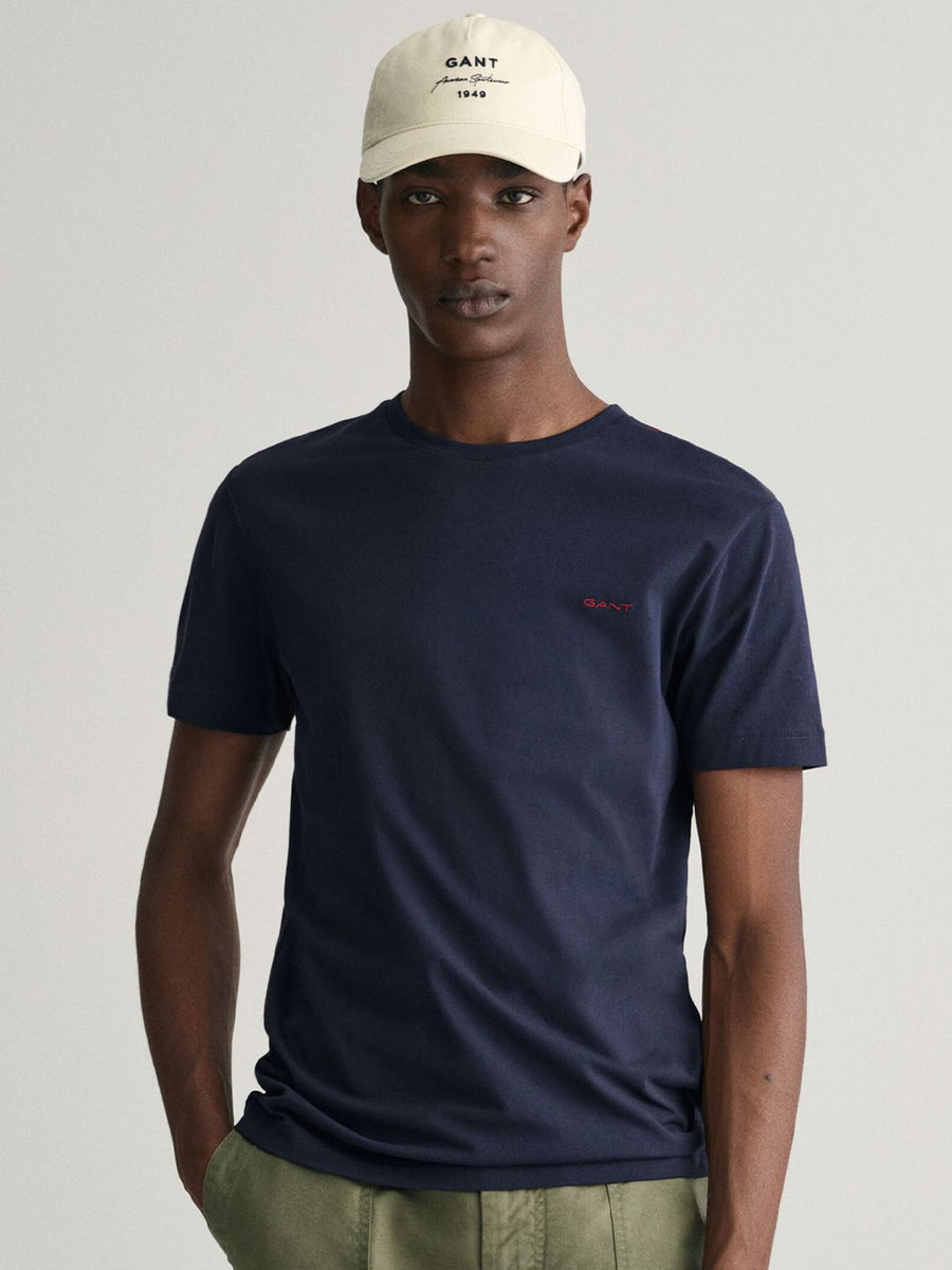 GANT Solid Round Neck Slim Fit T-Shirt
