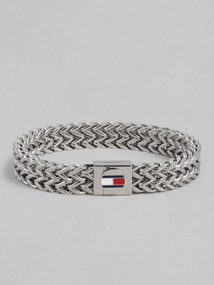 Tommy Hilfiger Men Brass-Plated Bangle-Style Bracelet