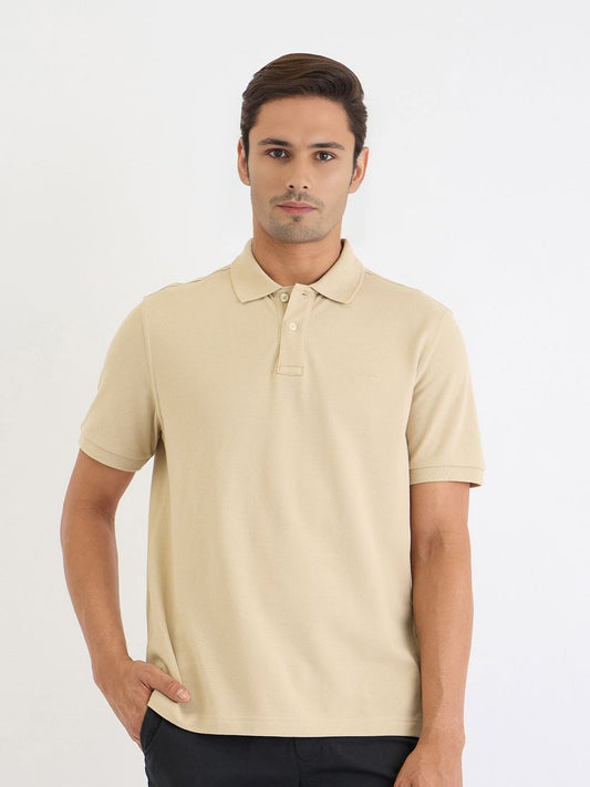 GANT Men Solid Polo Collar Polo T-Shirt
