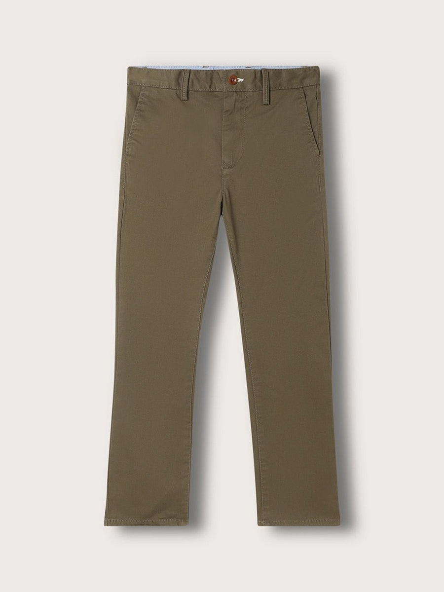 GANT Boys Mid Rise Cotton Chinos Trousers