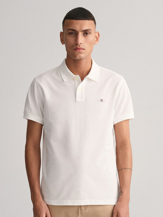 GANT Solid Polo Neck Slim Fit T-Shirt