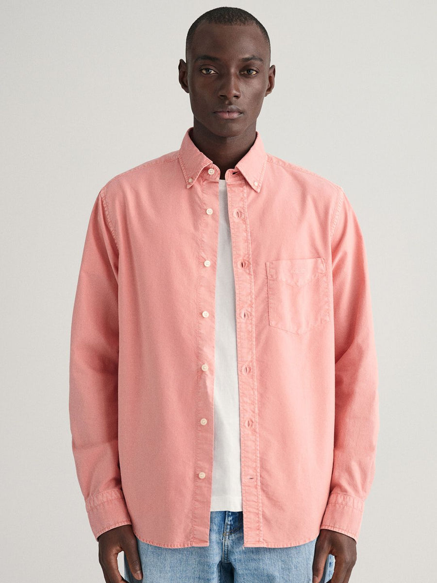 GANT Solid Button Down Regular Fit Shirt
