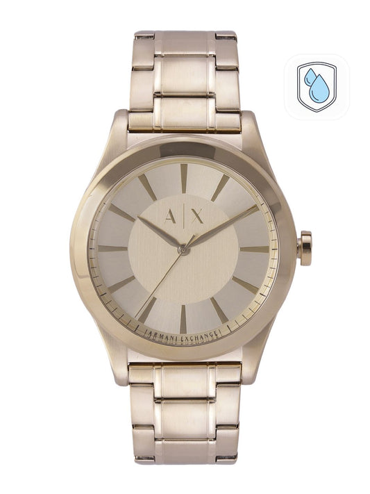 Armani Exchange Men Gold-Toned Dial & Straps Analogue Watch AX2321