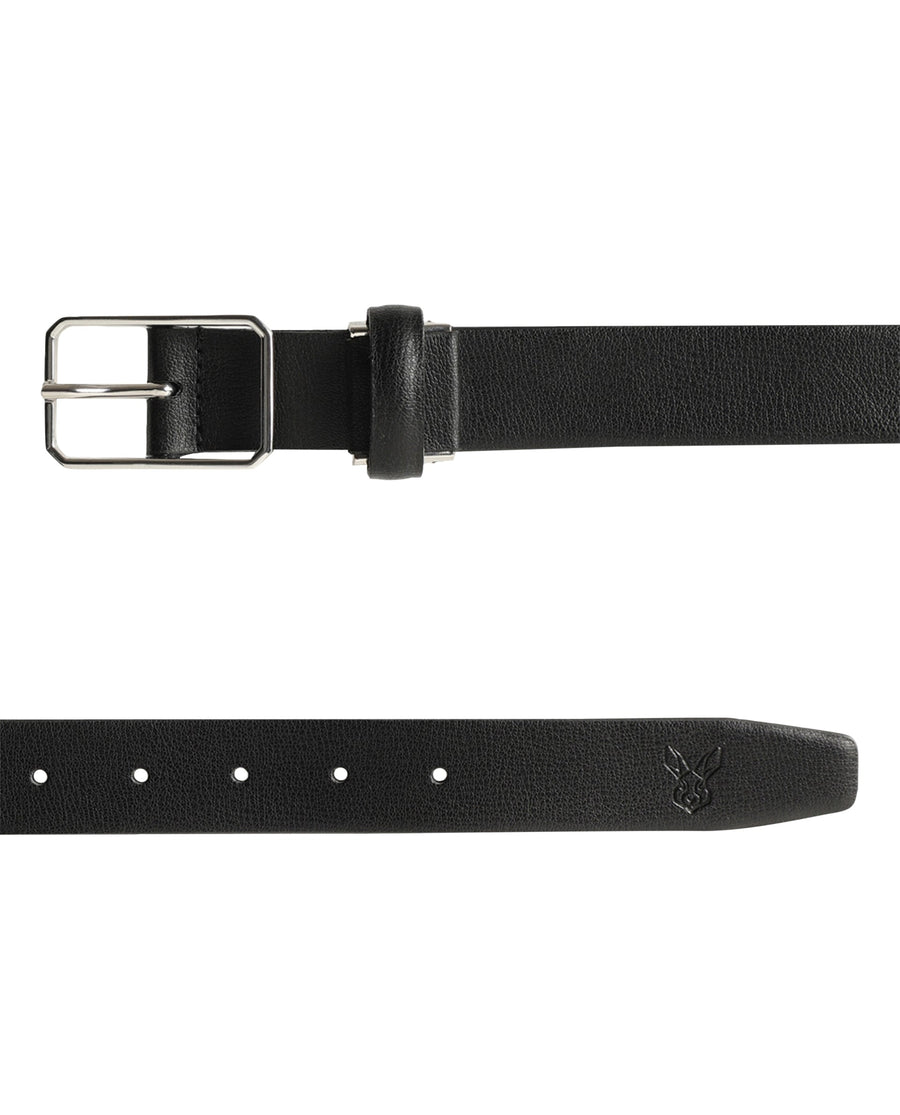 Rare Rabbit Men's Cult Black Belt Leather