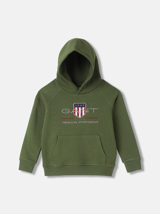 GANT Boys Embroidered Hooded Pullover Sweatshirt