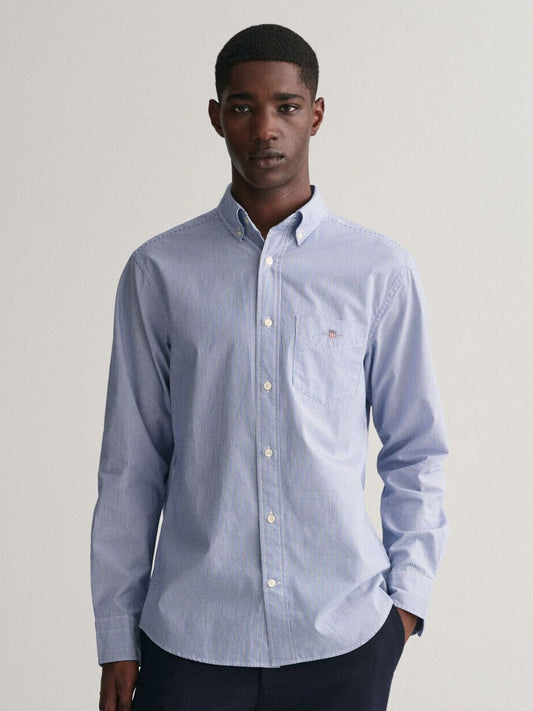 GANT Striped Button Down Regular Fit Shirt