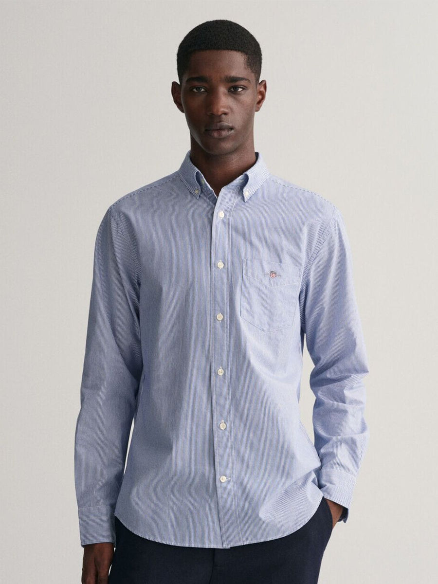 GANT Striped Button Down Regular Fit Shirt