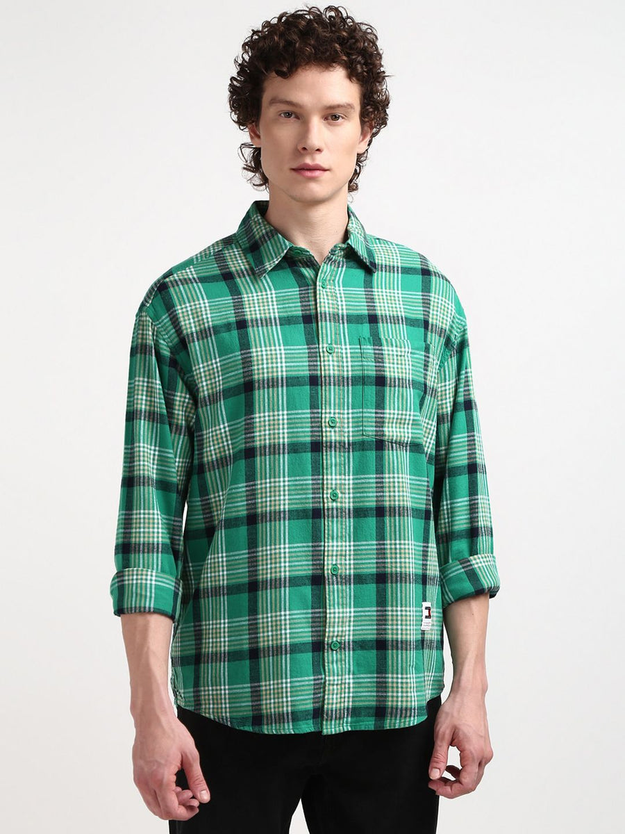Tommy Hilfiger Men Tartan Checks Regular Fit Casual Shirt