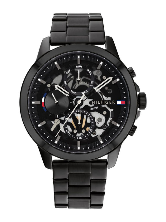 Tommy Hilfiger Multifunction Analog With Black Dial Watch For Men - Neth1710478
