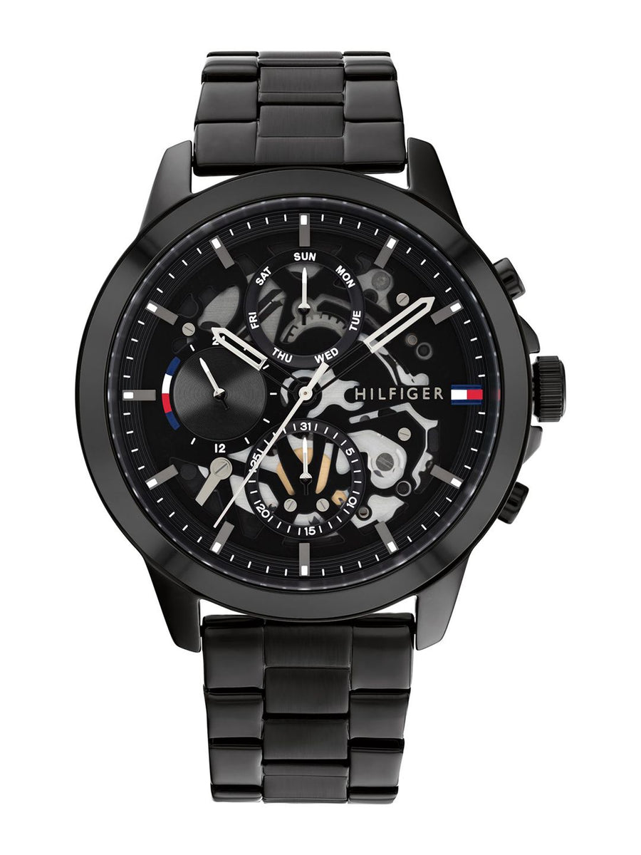 Tommy Hilfiger Multifunction Analog With Black Dial Watch For Men - Neth1710478