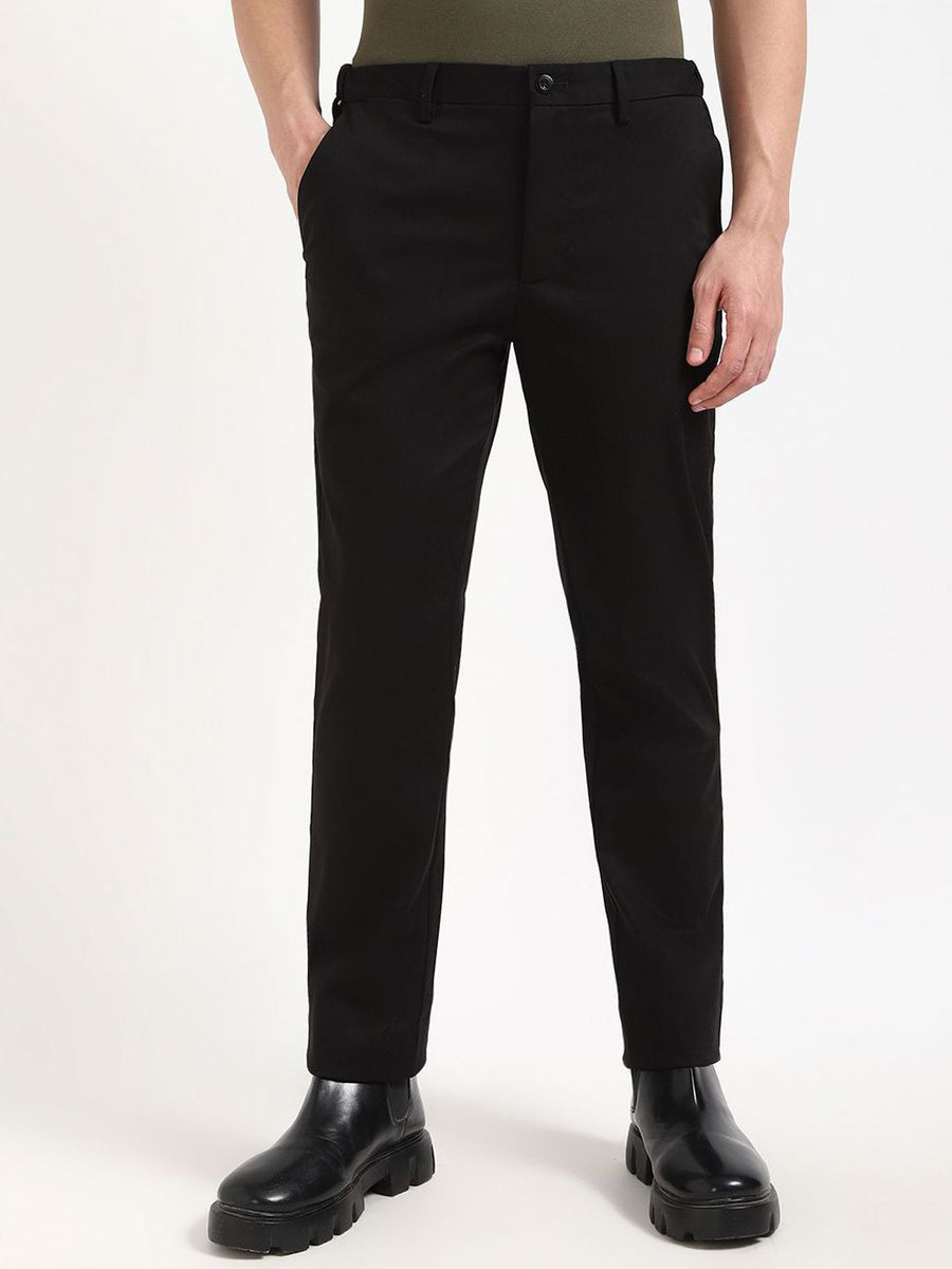 Tommy Hilfiger Men Regular Fit Mid-Rise Trousers
