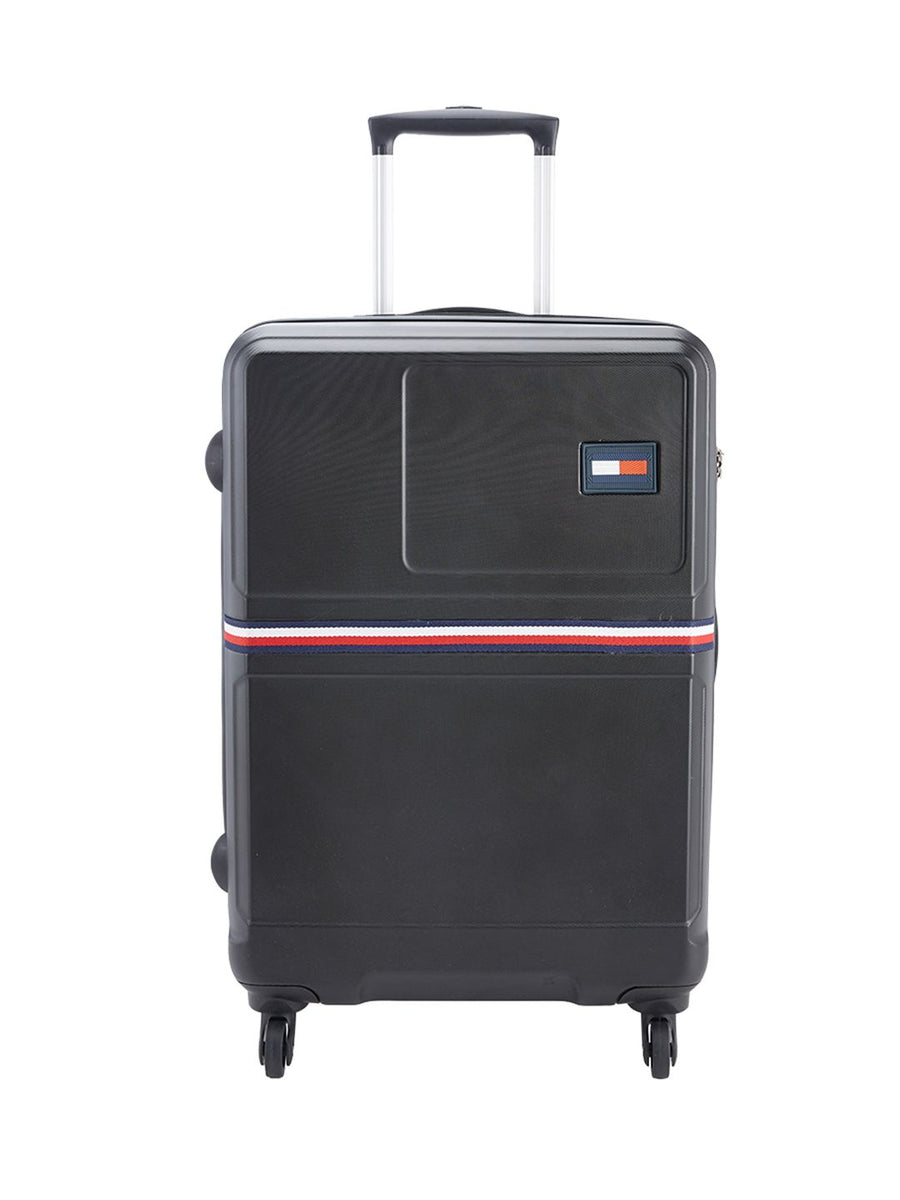 Tommy Hilfiger Solid 360 Degree Rotation 4 Wheels Medium Hard Trolley Suitcase