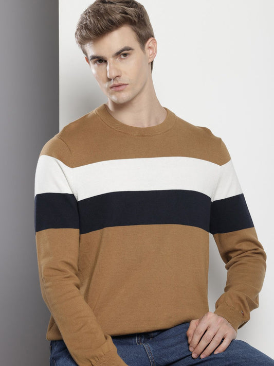 Tommy Hilfiger Pure Cotton Colourblocked Pullover