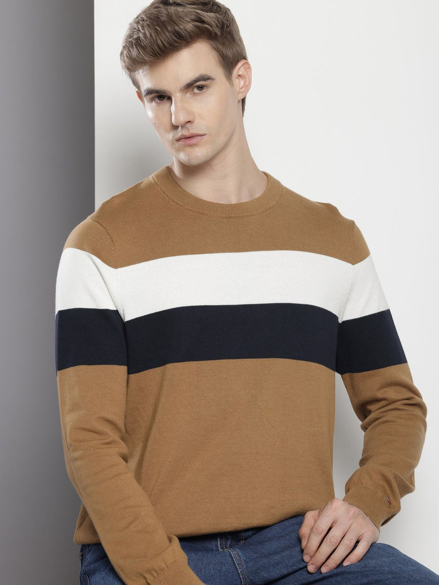 Tommy Hilfiger Pure Cotton Colourblocked Pullover