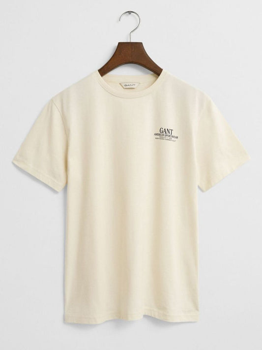 GANT Boys Typography Printed Pure Cotton T-shirt