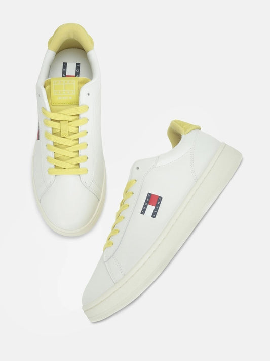 Tommy Hilfiger Men Colourblocked Leather Sneakers