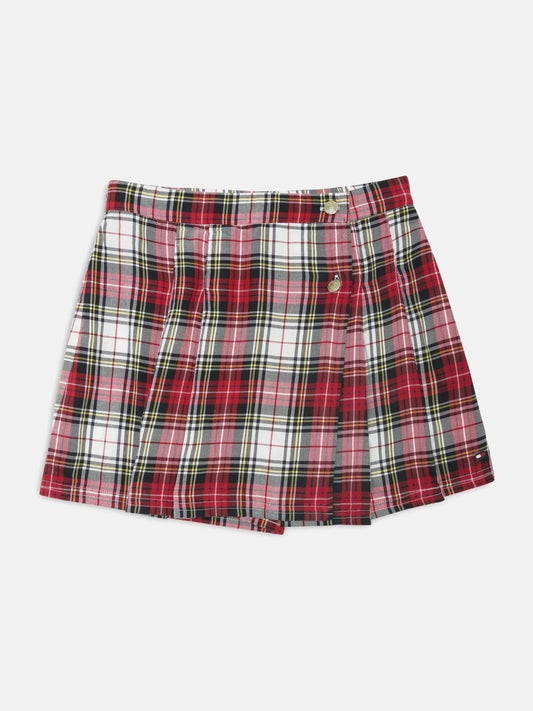 Tommy Hilfiger Checked Pure Cotton Skorts