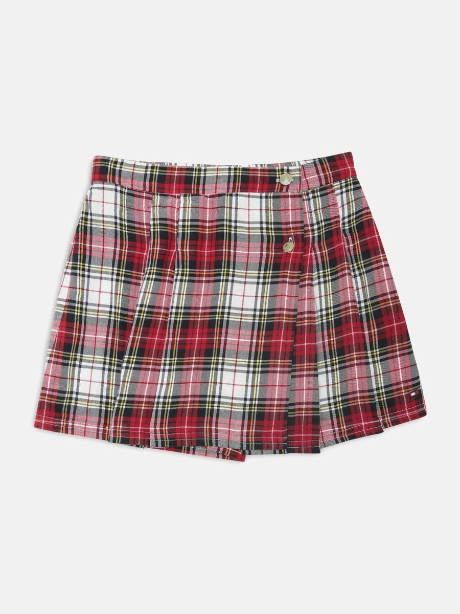 Tommy Hilfiger Checked Pure Cotton Skorts