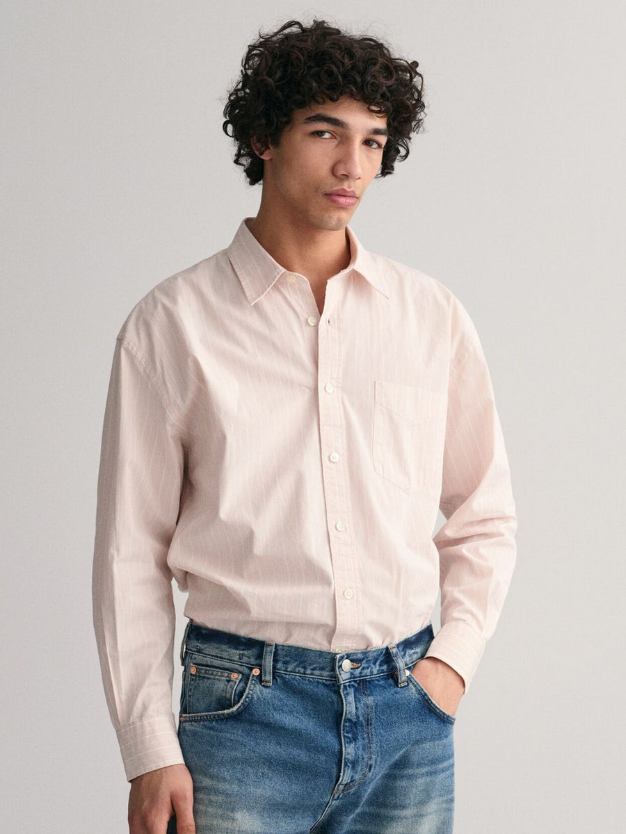 GANT Men Oversized Spread Collar Striped Shirts