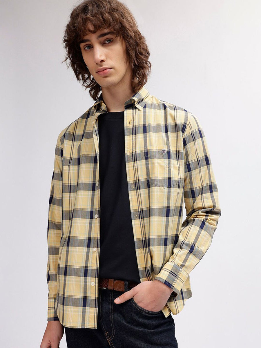 GANT Check Button Down Regular Fit Shirt