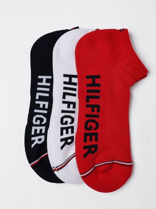 Tommy Hilfiger Men Pack Of 3 Patterned Ankle -Length Socks