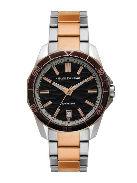 Armani Exchange Men Dial & Stainless Steel Bracelet Style Straps Analogue Watch AX1962