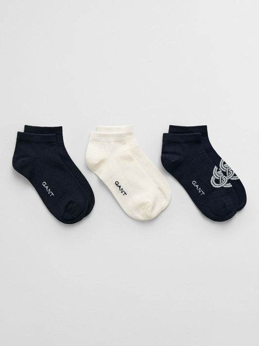 GANT Women Pack Of 3 Ankle-Length Socks