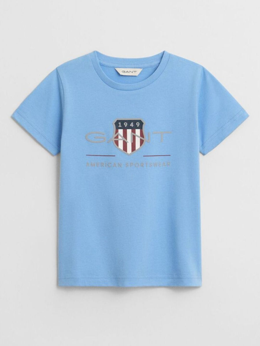 GANT Boys Typography Printed Round Neck T-shirt