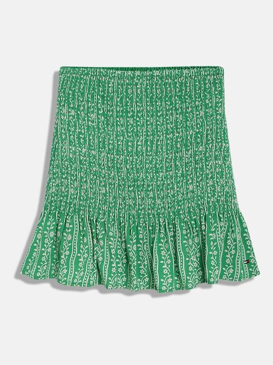 Tommy Hilfiger Girls Floral Printed A-Line Above-Knee Length Skirt