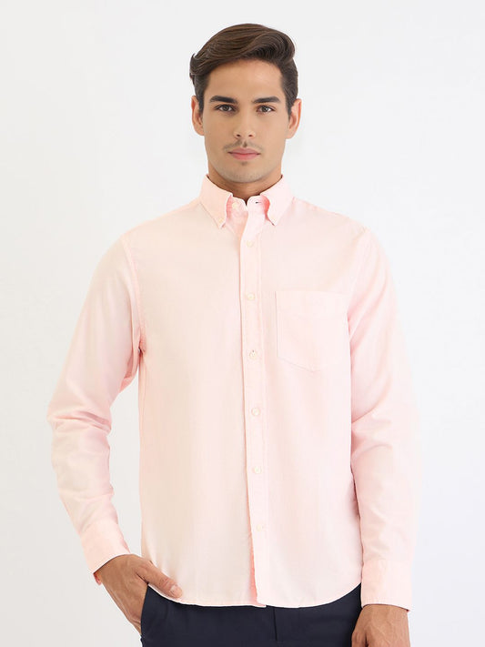 GANT Solid Button Down Collar Casual Shirt