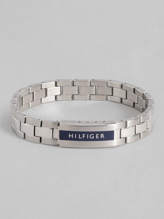 Tommy Hilfiger Men Iconice Srips Stainless Steel Link Bracelet