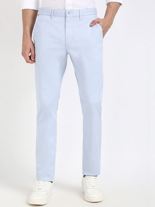 Tommy Hilfiger Men Slim Fit Mid-Rise Chinos Trousers