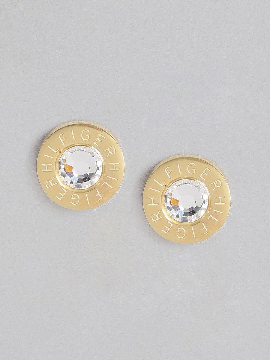 Tommy Hilfiger Fine Core Crystal Circular Stud Earrings