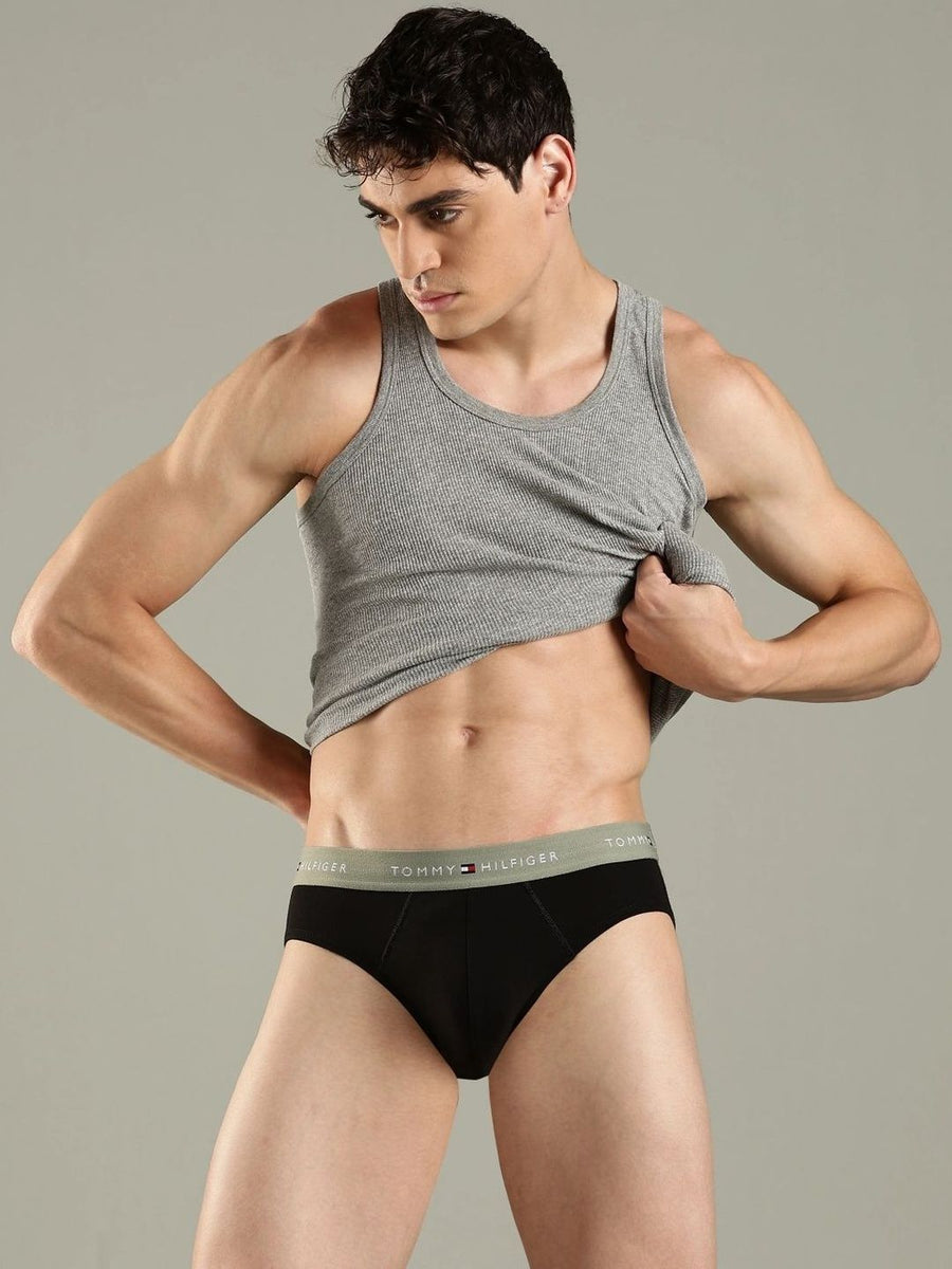 Tommy Hilfiger Men Pack Of 3 Low-Rise Basic Briefs