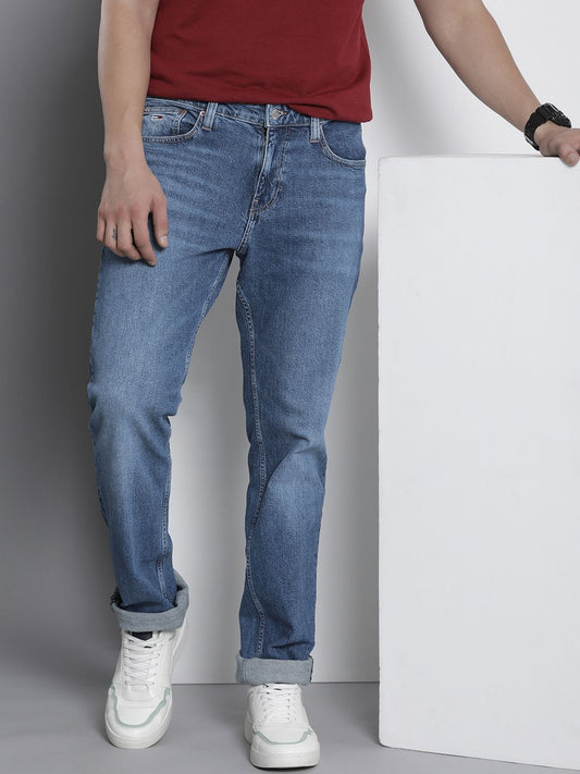 Tommy Hilfiger Men Straight Fit Light Fade Stretchable Jeans