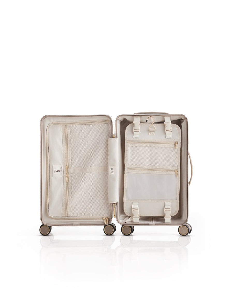 Rare Rabbit Tony Beige Hard Shell Trolley Bag