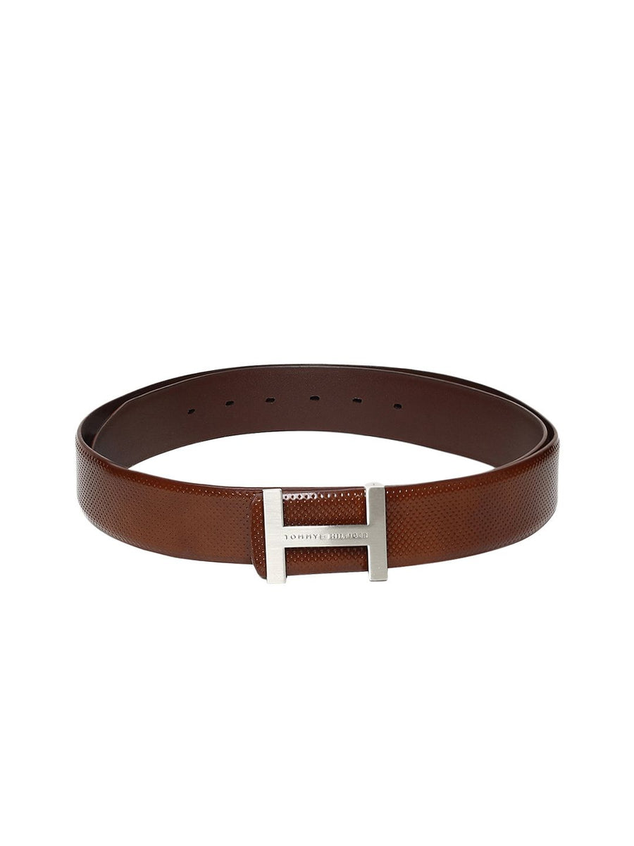 Tommy Hilfiger Men Tan Leather Belt