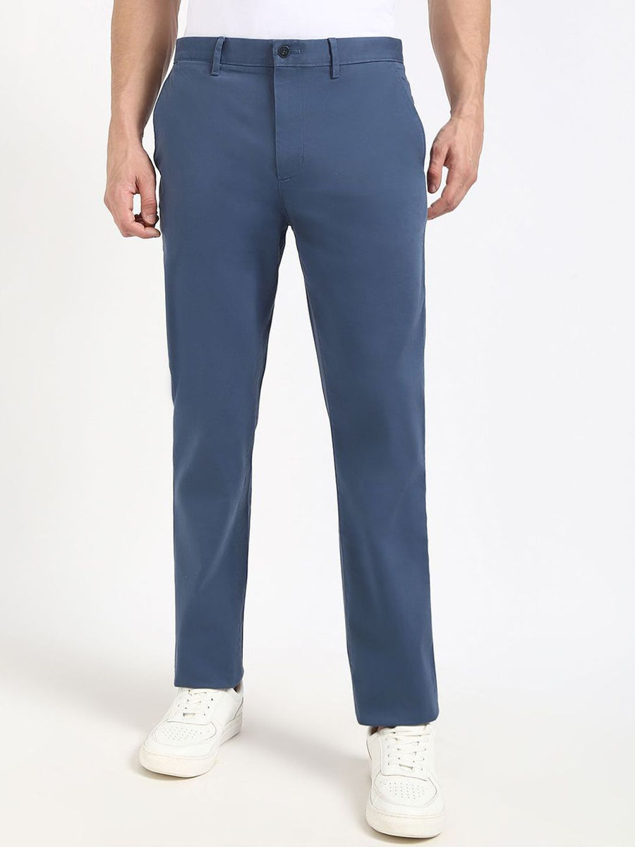 Tommy Hilfiger Men Straight Fit Mid-Rise Chinos Trousers
